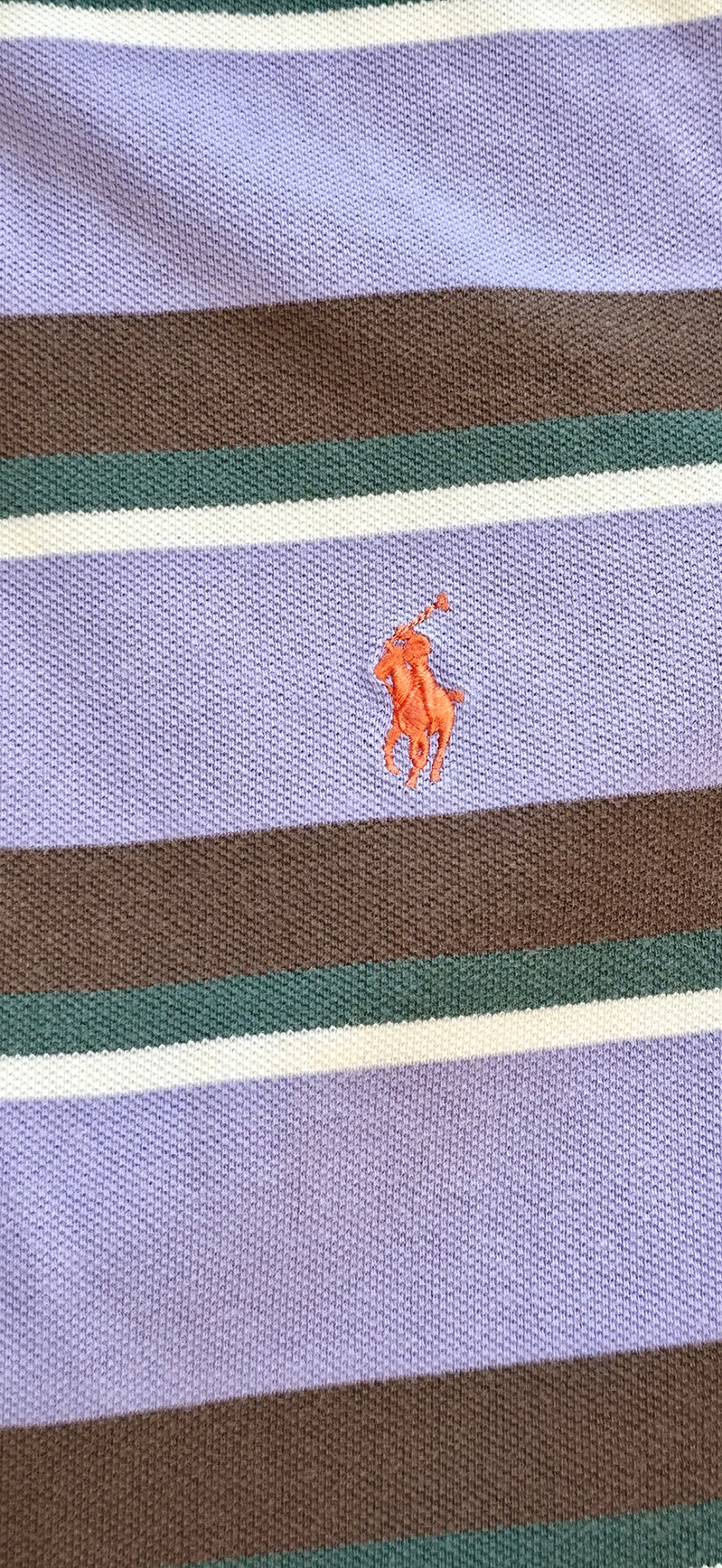 Polo Ralph Lauren Polo Shirt gestreift Lila, Grün, Weiß, Braun