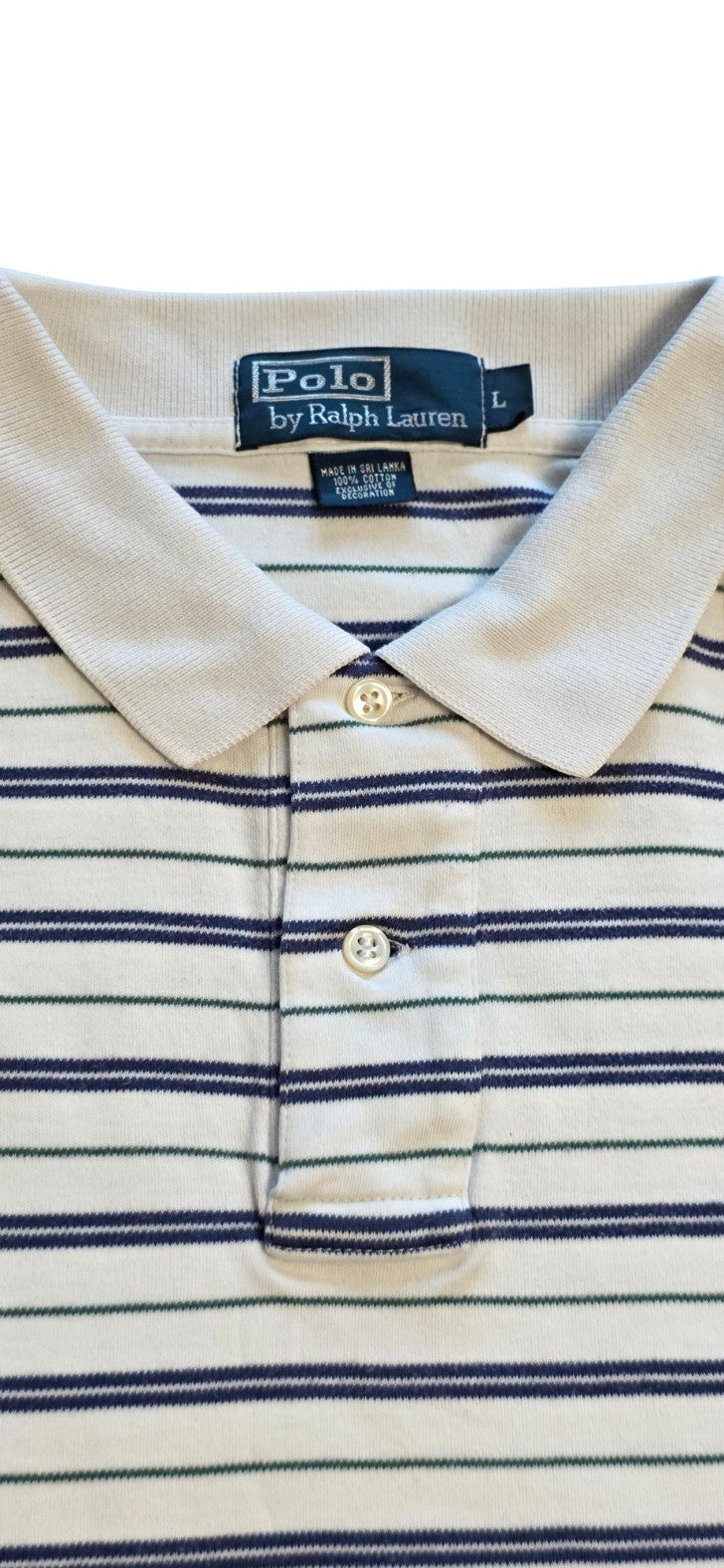 Polo Ralph Lauren Polo Shirt gestreift Weiß, Blau, Grün