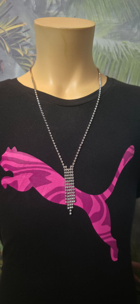 Strass Halskette mit Anhänger – funkelnd & elegant