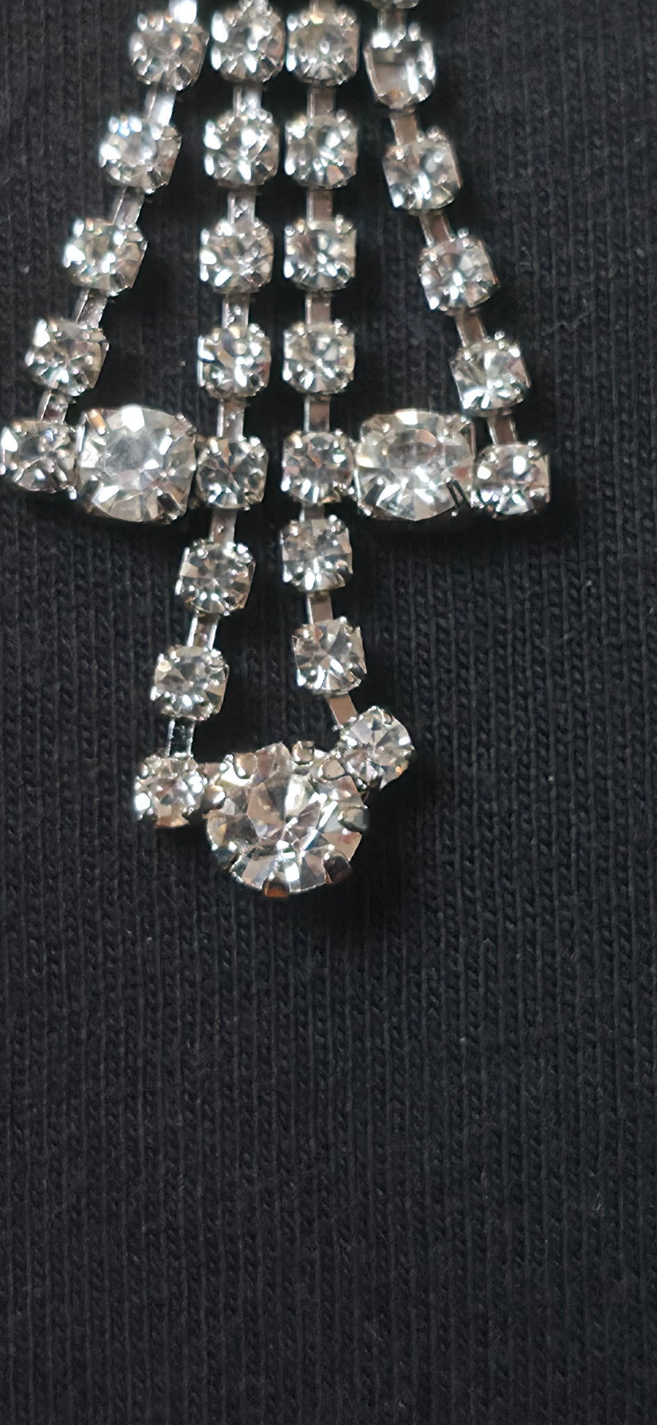 Strass Halskette mit Anhänger im Wasserfall-Design