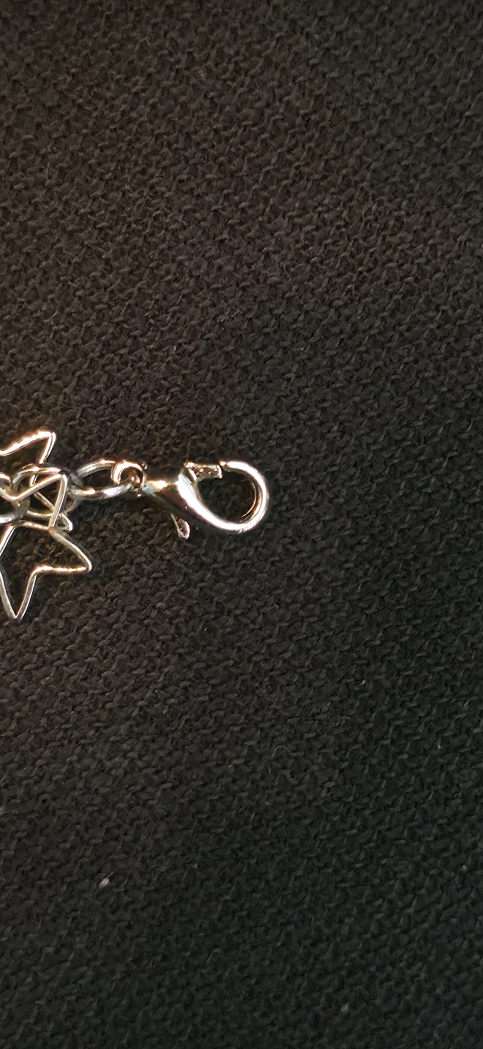Lange Statement Armband/Fußkette mit Sternen in Silber – verspielt & modern