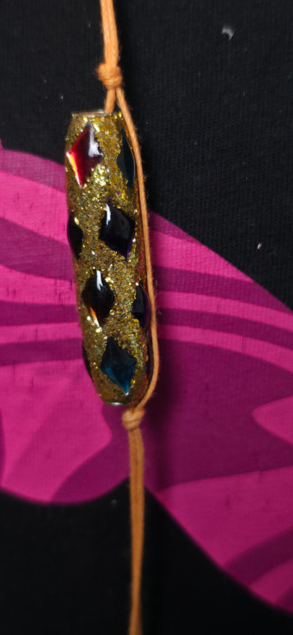 Boho Statement Halskette mit großen Perlen – Vintage & einzigartig