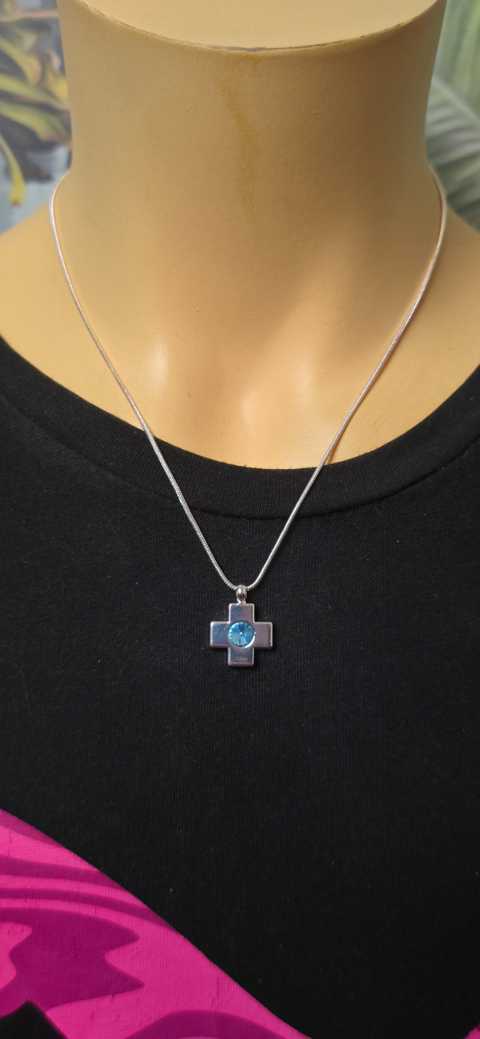 Mehrreihige Perlen Halskette Blau & Silber – Layering Look Statement Schmuck