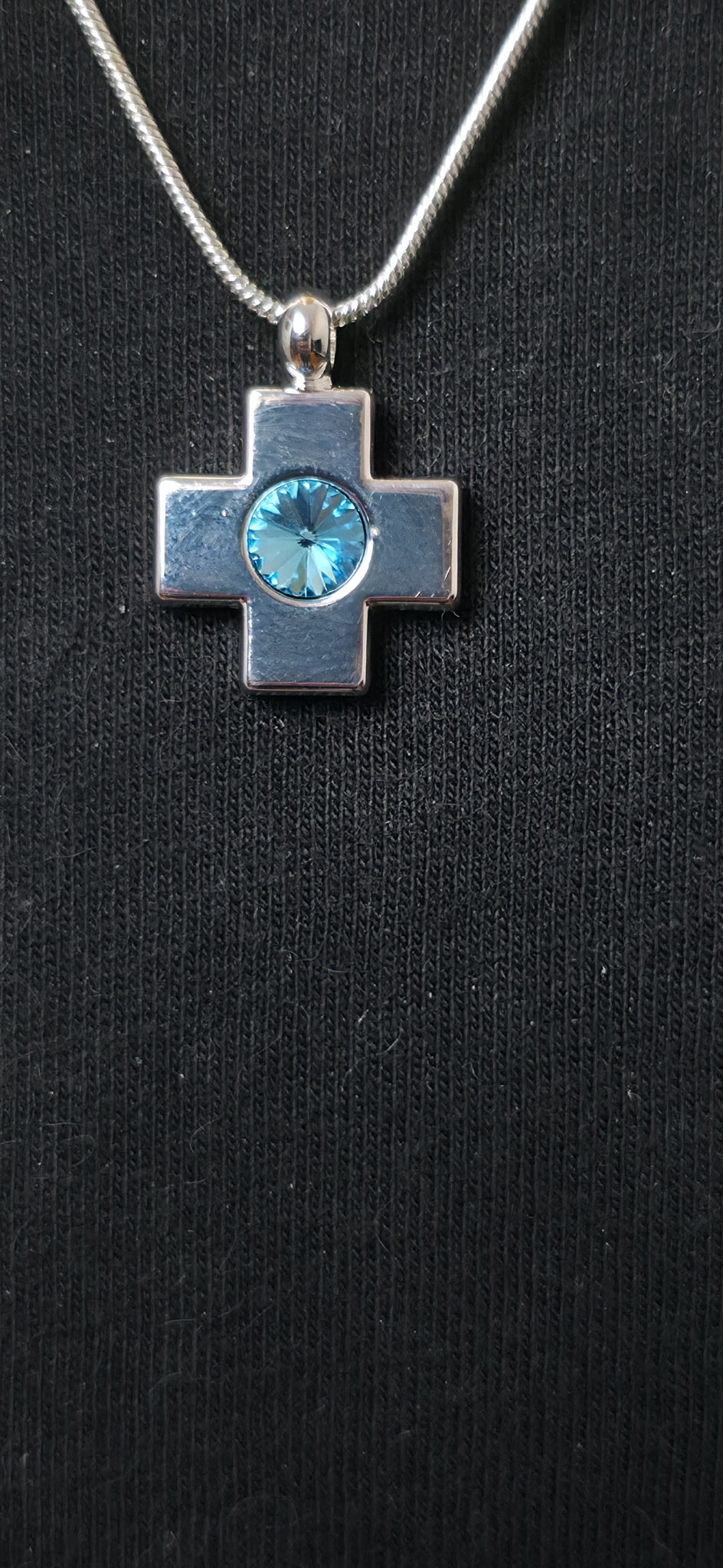 Mehrreihige Perlen Halskette Blau & Silber – Layering Look Statement Schmuck