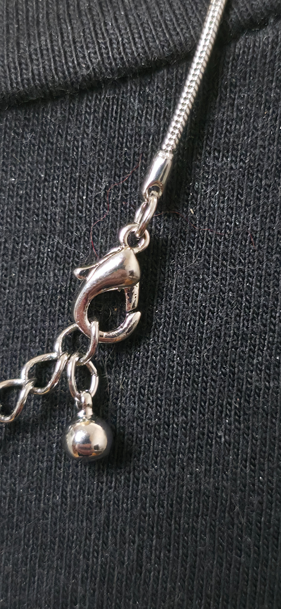 Silber Halskette mit Kreuz Anhänger