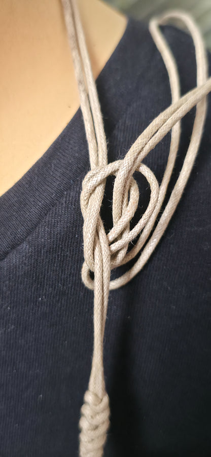 Muschel Statement – Halskette/Gürtel in Naturfarben Boho Style