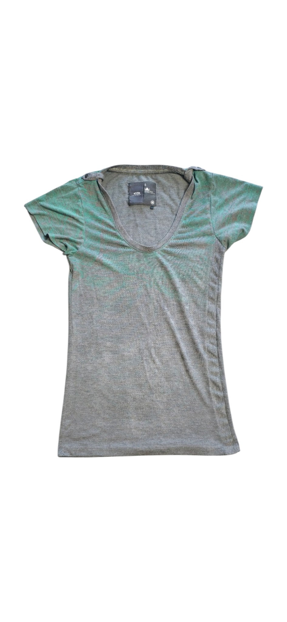 G-STAR Damen T-Shirt Grau Grün