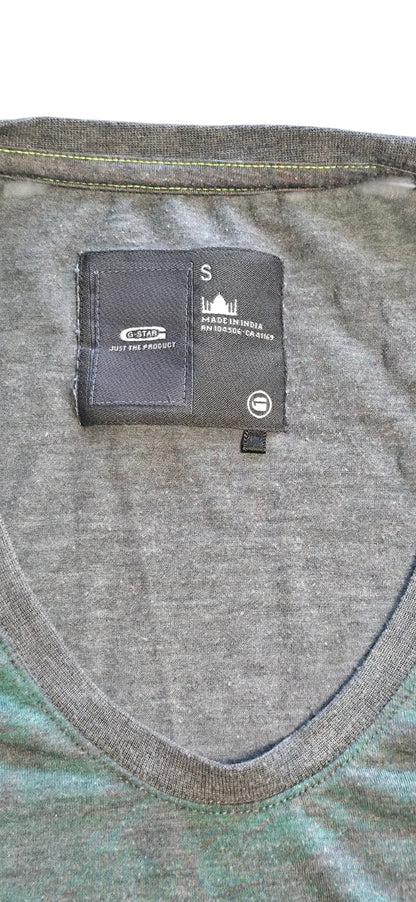 G-STAR Damen T-Shirt Grau Grün