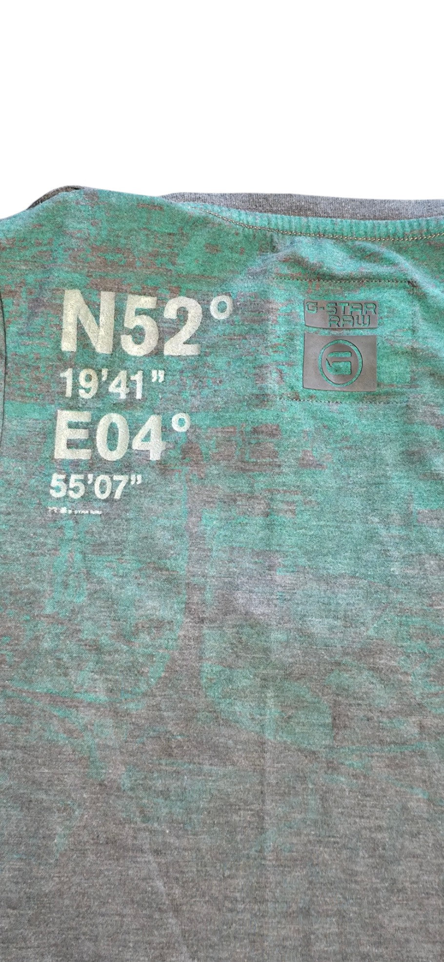 G-STAR Damen T-Shirt Grau Grün