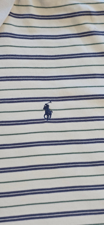 Polo Ralph Lauren Polo Shirt gestreift Weiß, Blau, Grün