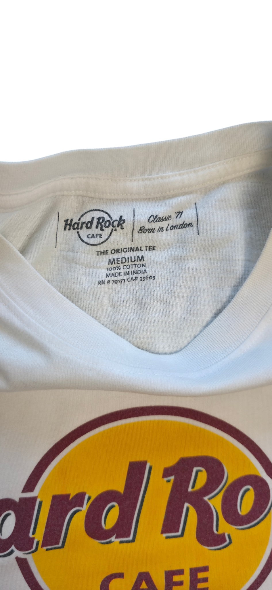 Hard Rock Cafe, T-Shirt Weiß