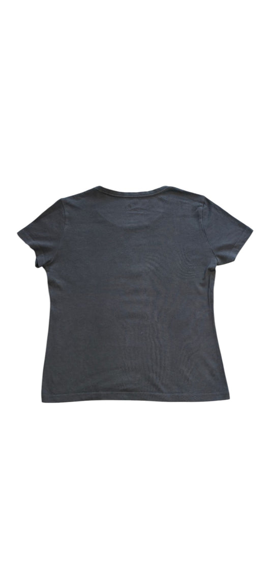 Adidas Damen T-Shirt Schwarz mit Adidas Logo in Blau, Rosa, Weiß